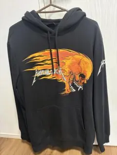 H&M METALLICAパーカー