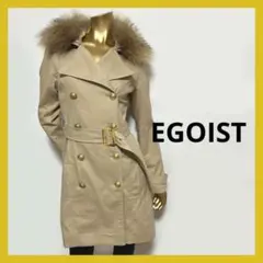 新品タグ付き EGOIST ラクーンファー付き トレンチコート