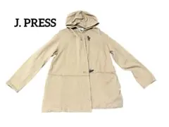 J.PRESS ジェイプレス ダッフル風 フーデットコート ベージュ