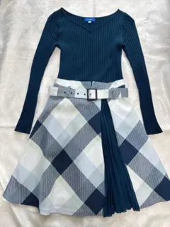 ブルーレーベルクレストブリッジ　ドッキングワンピース 36