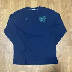 ルコックスポルティフ グラフィック 長袖Tシャツ ネイビー Mサイズ
