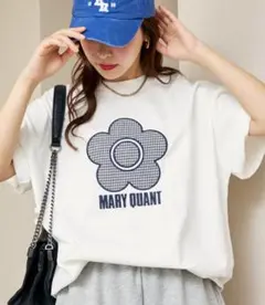 MARY QUANT デイジーロゴ 半袖Tシャツ ホワイトのサムネイル