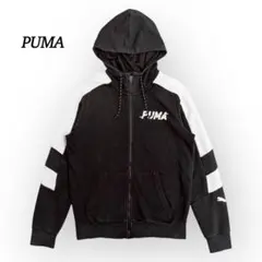 ★PUMA プーマ パーカー 【S】 フルジップ フーディー スポーツ ブラック