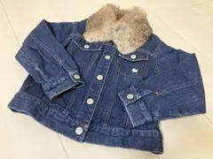 美品 pom ponette ポンポネット デニムジャケット アウター 110