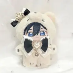 いつぬい ぬい服 リボンセット ブラック×ホワイト