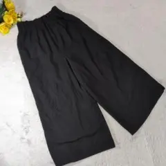 ✨zootie Des sucettes Mブラック ワイドパンツ ゴムウエスト