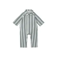 MARLMARL calin blue stripe カバーオール