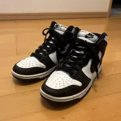 Nike Air DUNK high ブラック　パンダ　24.5cm 中古