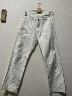 ダントン　ベイカーワークパンツ　/38　白　ホワイト　シンチバック　DANTONのサムネイル