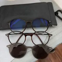 JINS ブルーライトカット サングラス メガネ セット