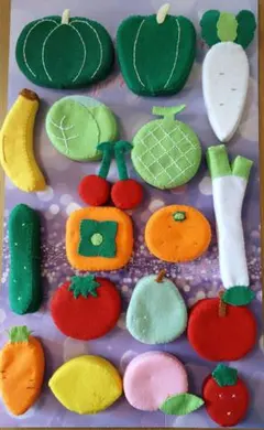 ☆フェルトおもちゃ☆ペタンコ野菜 ☆フェルトおもちゃ☆ペタンコ野菜 - メルカリ