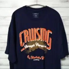 Carnival クルージング ビッグサイズ Tシャツ ネイビー USA古着