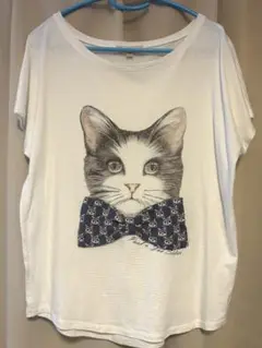 【PAUL&JOE SISTER】 猫イラスト Tシャツ