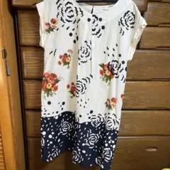 SUPER HAKKA 花柄ドット半袖ワンピースのサムネイル