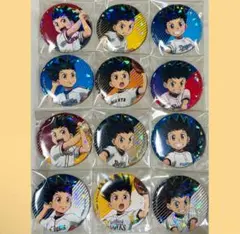 ハンターハンター　12球団　プロ野球　ホログラム　缶バッジ　ゴン　コンプセット