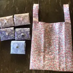 ハンドメイド　ナイロン　エコバッグ