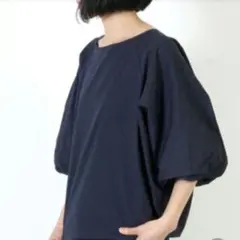 mizuiro ind ボリュームスリーブ クルーネック プルオーバー
