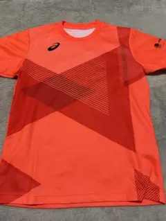 ASICS オレンジ Tシャツ JAPAN