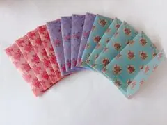 トレーシングペーパー プチ封筒 12枚 ゴールド箔入り 花柄 ハンドメイド