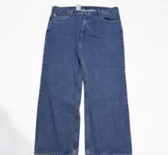 Carhartt カーハート 極太 ワークワイドデニムパンツ 革タグのサムネイル