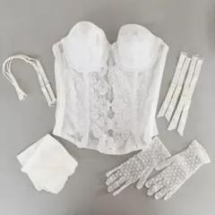 ブライダルインナー・ハンカチ・グローブセット　Ｄ70