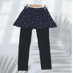CRAF さくらんぼ柄スカッツ スカート付レギンス キッズ130㎝ 7496