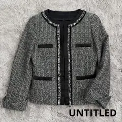 UNTITLED ノーカラージャケット サイズ1日本製