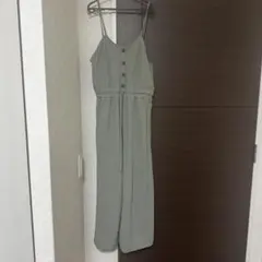 グレー サロペット Lサイズ ボタン付き