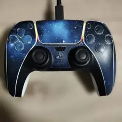 ジャンク品 PS5 DualSense コントローラー　宇宙柄スキンシール