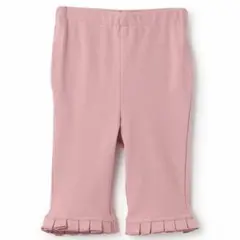 petit main プティマイン　【接触冷感】7分丈タックフリルパンツ