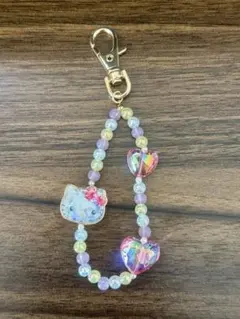 【新品未使用】ハローキティ　キーホルダー　スマホストラップ