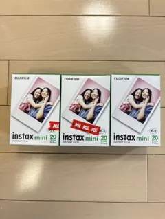 【60枚】チェキフィルムミニ（20枚x3箱） instax mini