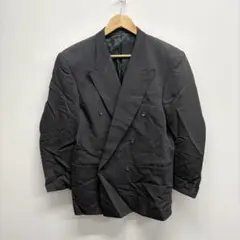 90s ダブル テーラードジャケット グレー ヴィンテージ風　古着