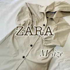 ZARA トレンチコート ロングコート フード付き ワイド たっぷりのサムネイル