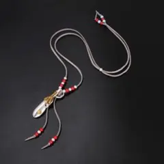 大人気 メンズ レディース シルバー ネックレス イーグル フェザー