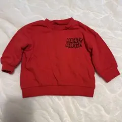 ミッキーマウス トレーナー サイズ80 赤