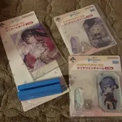 ホロライブ ミニアートボード & クリアアクリルチャーム　一番くじ　BANDAI