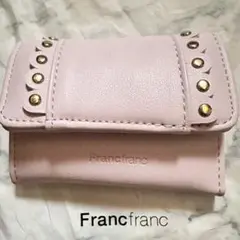 Francfranc スタッズ付きキーケース ピンク