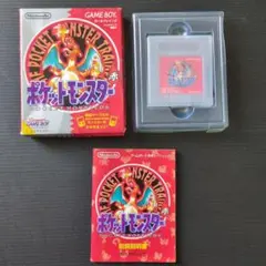ポケットモンスター 赤 ゲームボーイソフト 取扱説明書付き 起動確認済