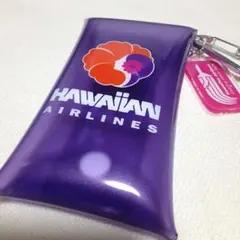 ★ハワイアン航空★ クリアケース カラビナ付 キーホルダー PLAZA