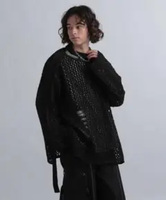 HARE ウラケレイヤードメッシュニット