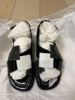 Les Chaussures MIHAMA サンダル CPZ02 S 白/グレーのサムネイル