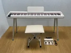 Victor 電子ピアノ VT-02 ホワイト スタンド・ペダル付き Victor 電子ピアノ VT-02 ホワイト スタンド・ペダル付き - メルカリ