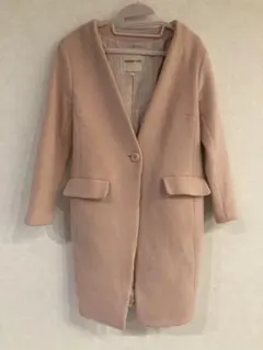 Apuweiser-riche ピンク ロングコート サイズ1