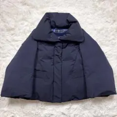 美品 ユニクロ +J ハイブリッドダウンジャケット L 紺 ダウン90% 撥水