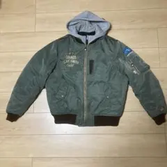 クレイスミス　MA-1フライトジャケット LLサイズ オリーブグリーンフード付き
