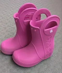 crocs ピンク 長靴・レインブーツ