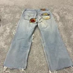 【グランジ】Levi’s 503 ダメージ クラッシュデニム ワッペン W31