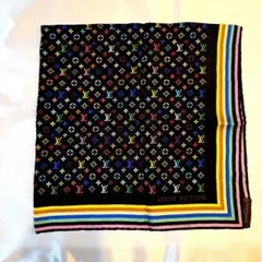【極美品】LOUIS VUITTON 村上隆 モノグラム マルチカラー シルク