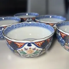 花柄陶磁器小鉢5個セット